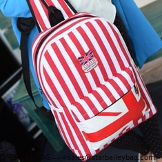 China canvas flag prints school bag, casual color full printed backpack supplier