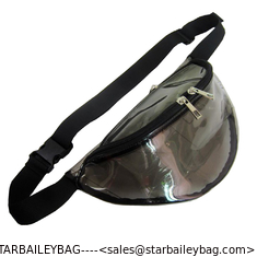 China Wholesales Clear PVC Waist Packs Good Quality Transparent Simple Fanny Packs Custom Waterproof Waist Bag supplier