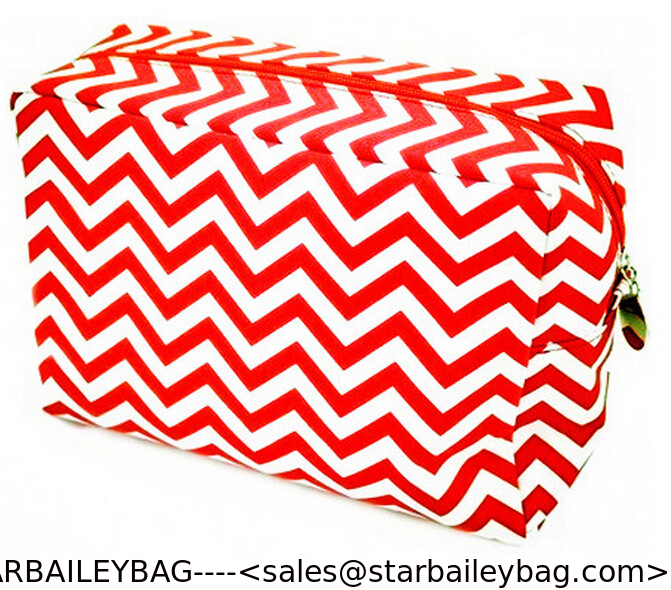 Chevron Cosmetic Bag Wholesale Canvas Makeup Chevron Cosmetic Bag Wholesale Canvas Makeup