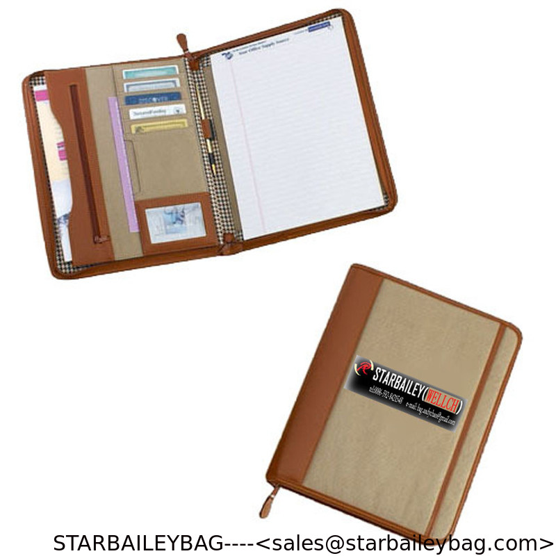 Cotton Canvas Writing Folder Portfolio Briefcase