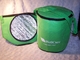 2 Lot Green Circular Round Fabric Insulated Cooler Bag 11&quot; H x 9&quot; D &quot;Well Care&quot; supplier
