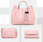 Handbags Sets Women Leather Totes-Shoulder Purses Clutch Wallets 3 Pcs In 1 Ladies Hand Bags Sets supplier