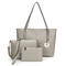 Women Handbags Sets PU Leather Handbag Purse Wallets For Girls 3pcs In 1 Set Shoulder Tote Bag supplier