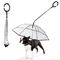 Ready To Ship: dog leashes umbrella Anti-Drop Reverse open Inverted Umbrella for Pets leash C shape handle umbrella supplier