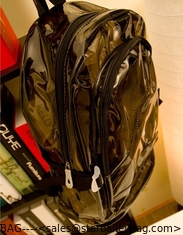 China black fashional waterproof pack PVC backpack clear bag leisure traval luggage supplier