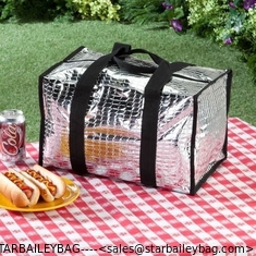 China Insulated Polar Tote Large Keeps Food Hot and Cold Silver Foam Lined PVC-INSULATED TOTE work cooler bag supplier