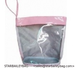 China clear PVC cosmetic tote bag supplier