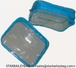 China clear PVC wash zipper bag supplier