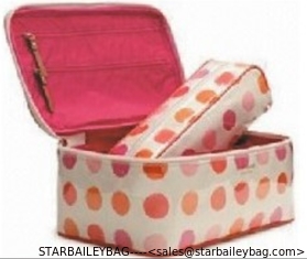 China dots prints PVC washing case-cosmetic case-storage bag supplier