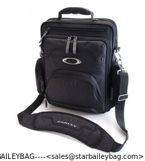 China 15" Laptop Computer Vertical Business Travel Messenger Bag Black sling bag for bussiness supplier