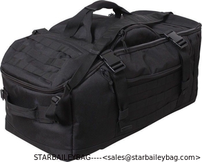 China Black Multi Functional Convertible 3 In 1 Mission Duffle Bag supplier
