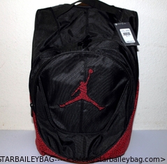 China Nike Air Jordan Jumpman backpack /school book bag black,red Elephant Print supplier
