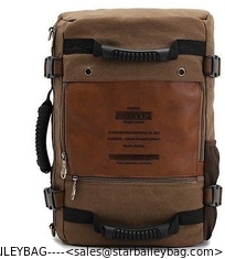 China Vintage Canvas Shoulder Military Messenger Bag Backpacks for men women supplier