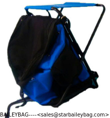 China folding chair with cooler bag,camping chair,climbing cooler backpack supplier