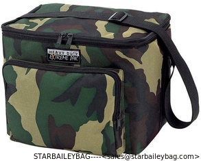 China Colorfull print Polyester Lunch Box Cooler Bag Liner Shoulder Strap Travel Camouflage Tote supplier