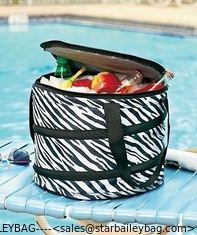 China Collapsible Cooler Thermal Bags Zebra Blue Flip Flops cooler bag bodybuilding supplier