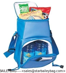 China Aqua Double Stack Insulated Cooler Lunch Bag, leakproof cooler bag best supplier
