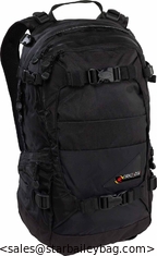 China 20D High-density Nylon Riders Pack True Black Backpack 25L Pack supplier
