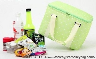 China insulated bag cooler lunch box insulation ice package picnic travel polka dots supplier