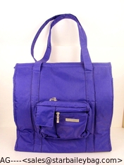 China Outdoor bag handbag Beach Bag Purple Rip Stop Nylon Tote Bag supplier