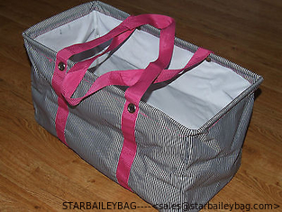 China Thirty One Large 21 x 12 x 10 Utility Tote Shopping Laundry Storage Bag PINK supplier