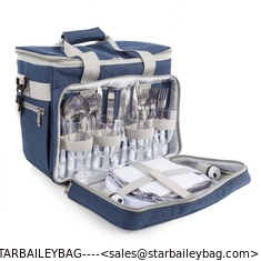 China Coast &amp; Country 4 Person Picnic Bag Blue/Grey - Aluminium insulation CC20004 supplier