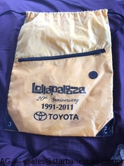 China Anniversary Toyota Promotional Drawstring Bag-cotton bag supplier