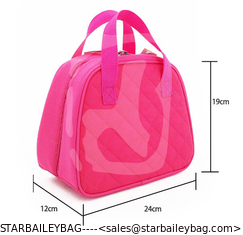 China Cooler bag custom logo 600D polyester Lunch Box Cooler Bag insulated cooler toilet kit bag supplier