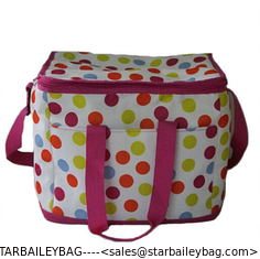 China 2014 New Fashion design dots insulated cooler bag supplier