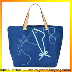 China Stylish large clear canvas beach tote supplier