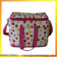 China 2014 New Fashion design dots insulated cooler bag supplier