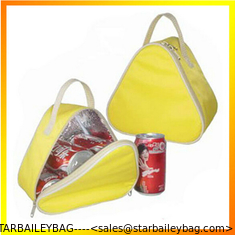 China cooler bags wholesale Simple triangular shape cheap promotional 6 can cooler supplier