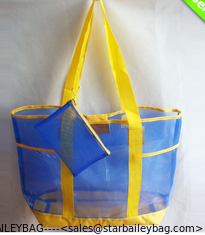 China 2014 Shoulder Mesh PVC Beach Bag supplier