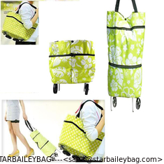 China Eco Friendly Foldable Shopping Trolley Bag Handbag Grocery Fashion Lady Women supplier