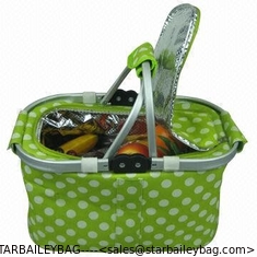 China Eco-friendly Fashionable Outdoor Picnic Cooler Bag with One Zipper Closure Compartment supplier