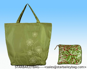 China promotional polyester foldable shopping bag supplier