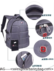 China Laptop Notebook Backpack 15.6&quot; Swiss Tourist Black supplier