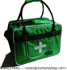 China Green Medical First Aid Bag tote bag-medical traveling bag-camping medical luggage-baggage supplier