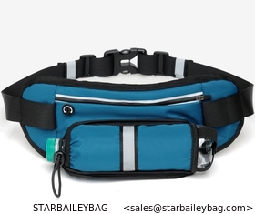 China Sports Waist Packs Wholesales Multi-Function Front Zipper Pockets for Bottle Bum Bag Outdoor Running Hiking Waist Bag supplier