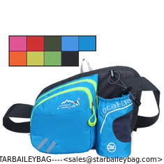China Outdoor sports belt waist bag with water bottle holder fanny pack zipper phone pouch Bum Bag supplier