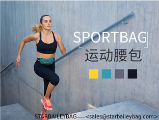 China Lightweight Fitness Waist Bag Waterproof Running Waist Packs Yoga Fanny Bags Ear Holes Wholesale GMY Bum Bag supplier