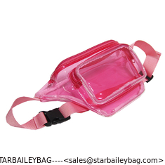 China Wholesales PVC Fanny Bag Multi-Pockets Clear Bum Bags Custom Waterproof TUP Transparent Waist Packs Supplier supplier