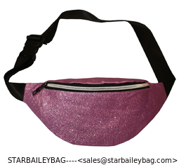 China Sparkle Fabic Fanny Pack for promotonal Bum Sparkle Fabric Bag Supreme Cute Waist Belts for  promotionl supplier