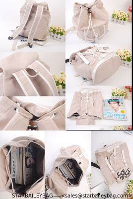 Casual baggage Oringal canvas Drawing school bag Korean style student bags supplier