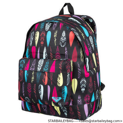 polyester heat transfer prints promotional backpack supplier