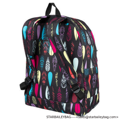 polyester heat transfer prints promotional backpack supplier