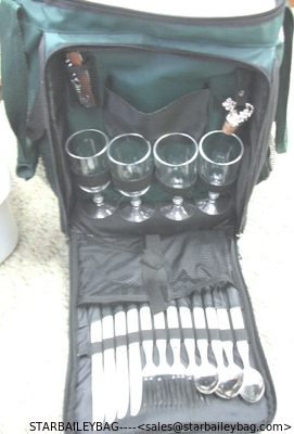 Insulated Rolling Cooler lunch Bag--picnic bag for camping bag-for food-wine-cans supplier