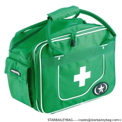 Green Medical First Aid Bag tote bag-medical traveling bag-camping medical luggage-baggage supplier