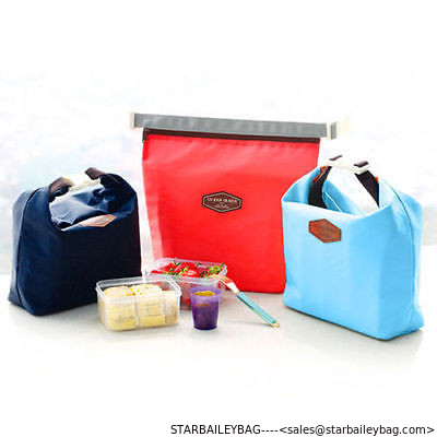 Custom Portable Lunch Carry Tote Bags Thermal Cooler Insulated Storage Pouch Picnic Red-lunch bag Supplier supplier