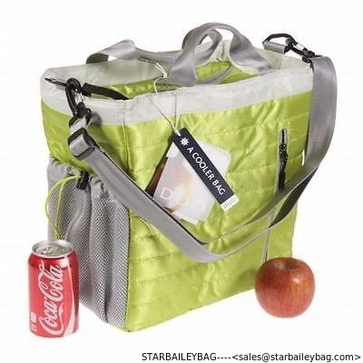 lunch cooler bags with compartments 24 Can Stowe City Tote Insulated Hot Cold Shoulder Bag lunch bag supplier